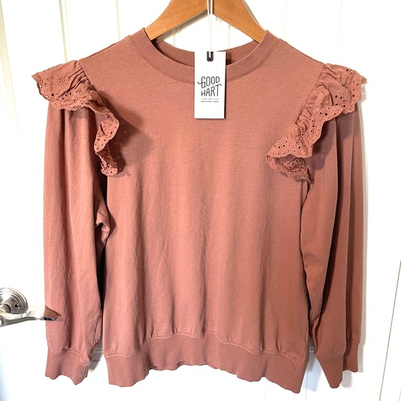 NEW Matilda Jane Good Hart Eleanor Top Burnt Orange Sweatshirt - Picture 2 of 10